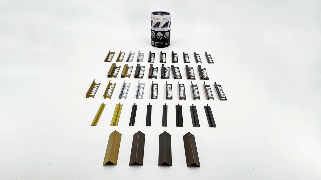 Aluminum Stainless Steel Brass tile trim Sample (4)