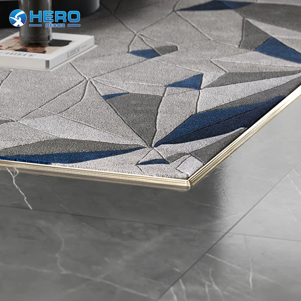 HERO-HM-F-034 Aluminum Carpet Edging Trim In Room HERO-HM-F-034 Aluminum Carpet Edging Trim In Room